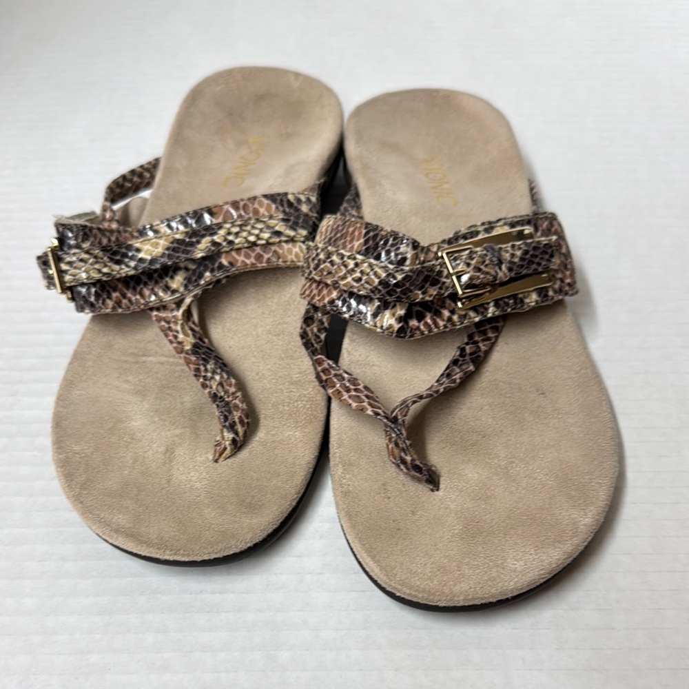 Women's Vionic Snakeskin Sandals Size 7